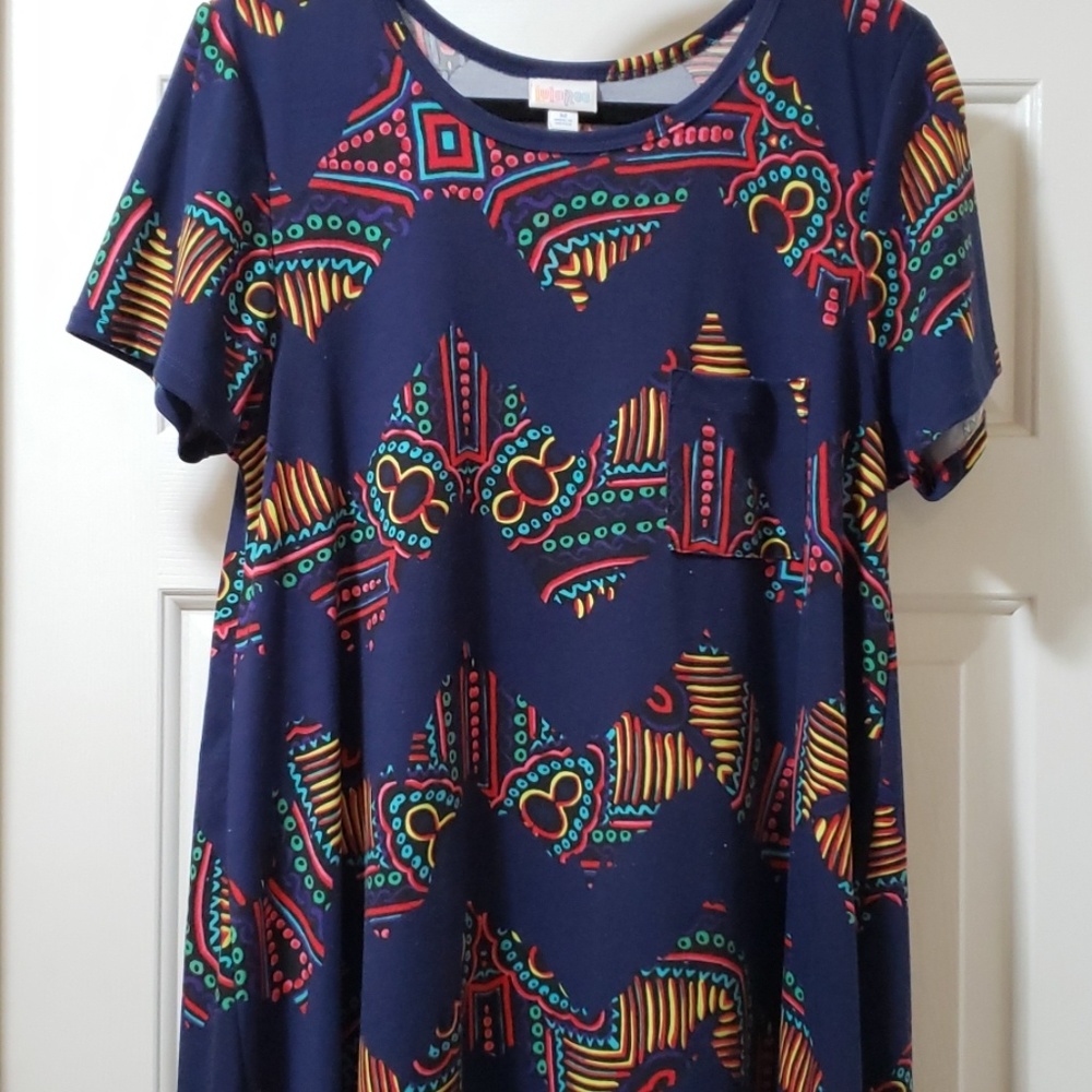 Printed zigzag carly